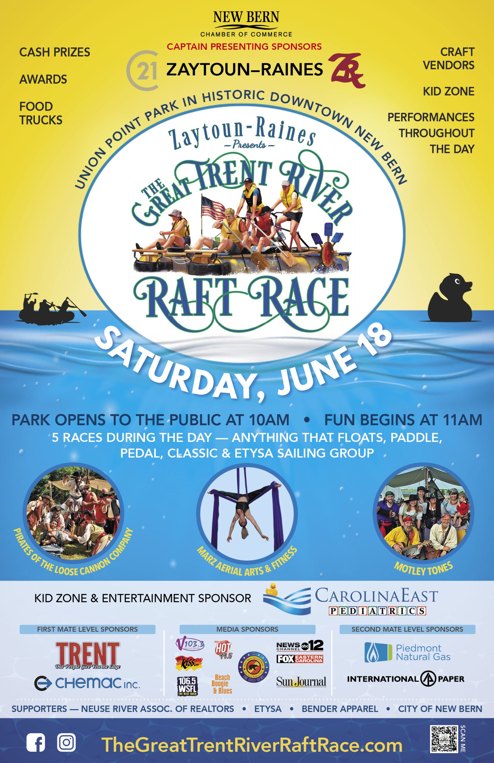 Trent River Raft Race Poster